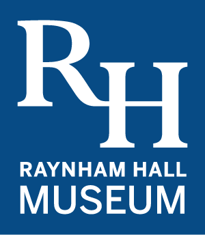 Raynham Hall Museum Logo in Navy Blue and White