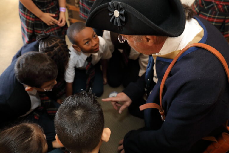 Educator Mike Leading a Tour for Children