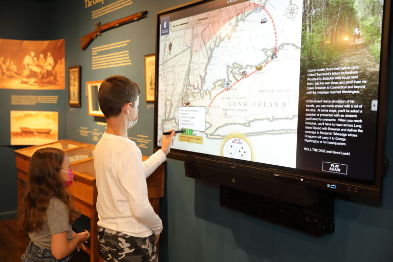 Children Using an Interactive Map